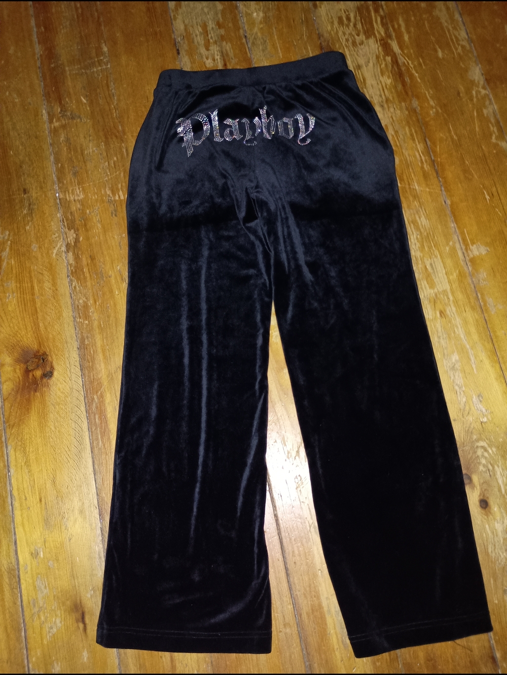 Playboy Black Velvet Lounge Pants